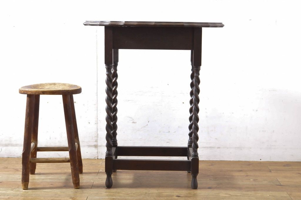 ☆事前問合せ必須☆ サイドテーブル イギリスアンティーク オーク材