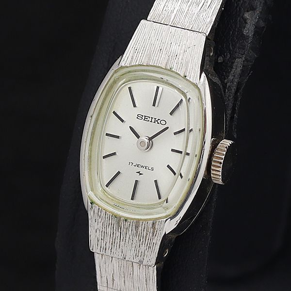 稼働　SEIKO FASHION ゴールド 手巻き時計 シルバー文字盤 ◼️【希少】SEIKO オールドクォーツ 腕時計 シルバー ゴールド
