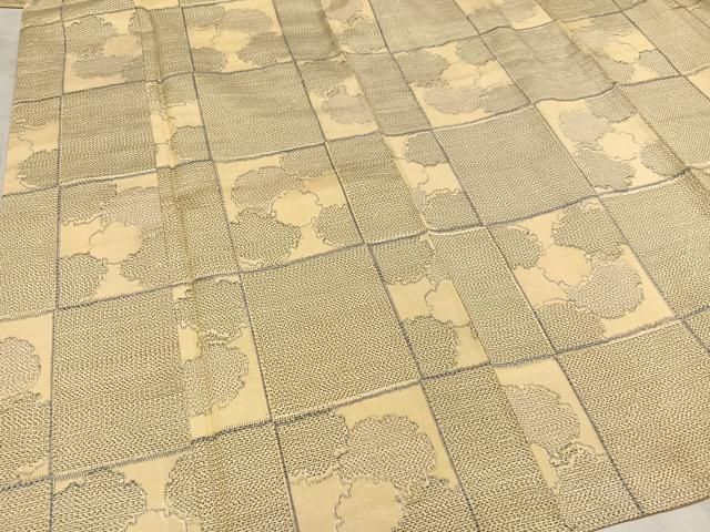 平和屋着物□上質な紬 市松雪輪重ね文 正絹 逸品 AAAX9022ph - メルカリ