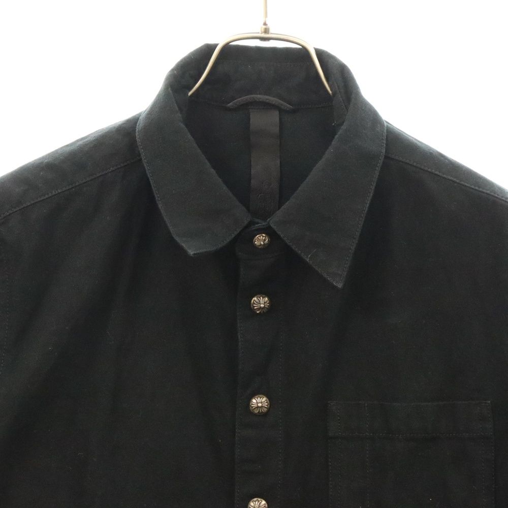 CHROME HEARTS (クロムハーツ) Last Bite Denim Shirts ラストバイト デニム カバーオール ジャケット ブラック