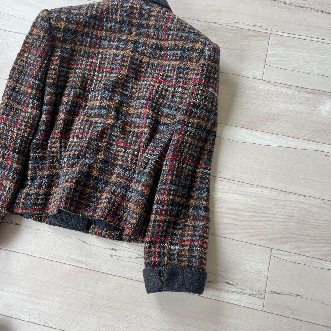 チェックツイードジャケット