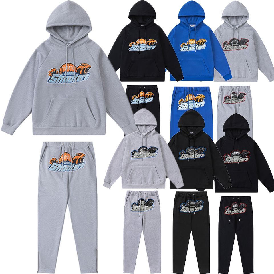 上下セット！Trapstarトラップスター セットアップ パーカー ドライハンド フリーススウェットパンツ 裏起毛 カンガルーポケットトレーナー  トップス メンズレディース スウエット カジュアル インポート ストリートファッション かわいい お洒落 秋冬-9