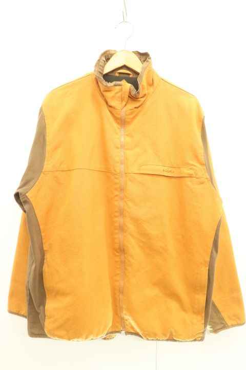 【中古】 KAVU メンズジャケット L ジップアップ ジャケット KAVU L オレンジ 橙 ロゴ