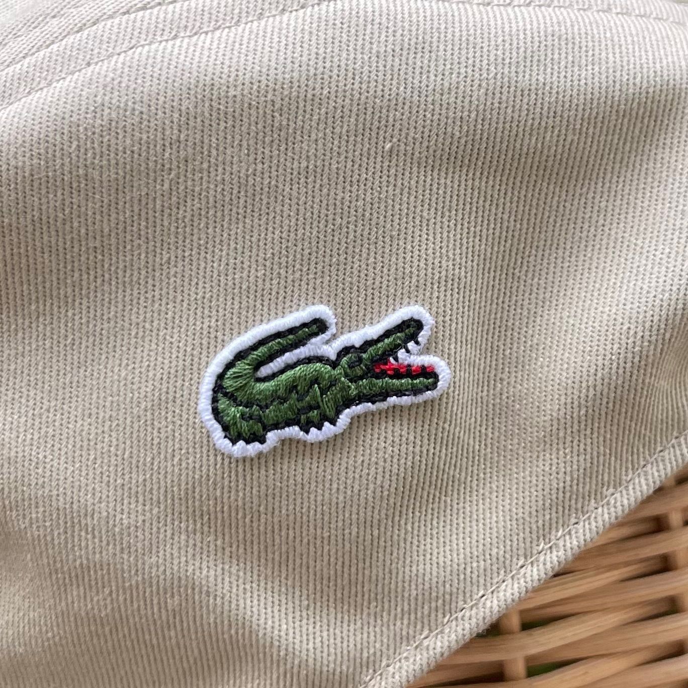 LACOSTE ラコステ ハンチング 日本製 Beige 洗える帽子 - ＨＬ帽子店