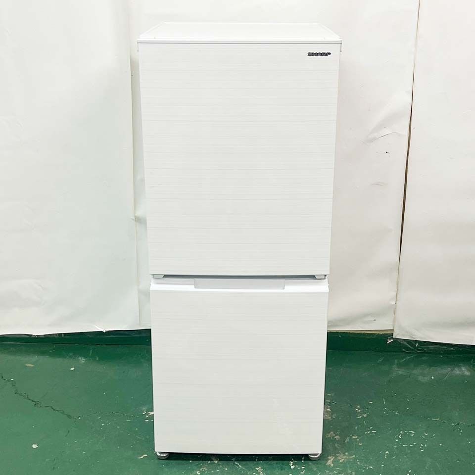 関東一円送料無料】シャープ 2ドア冷蔵庫 SJ-D15H-W/152L/つけかえ  