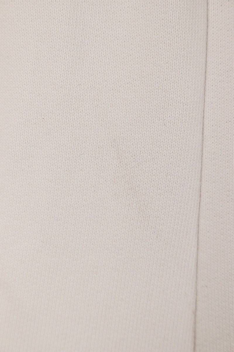 9 ロゴ刺繍ワイドスウェットロングパンツ