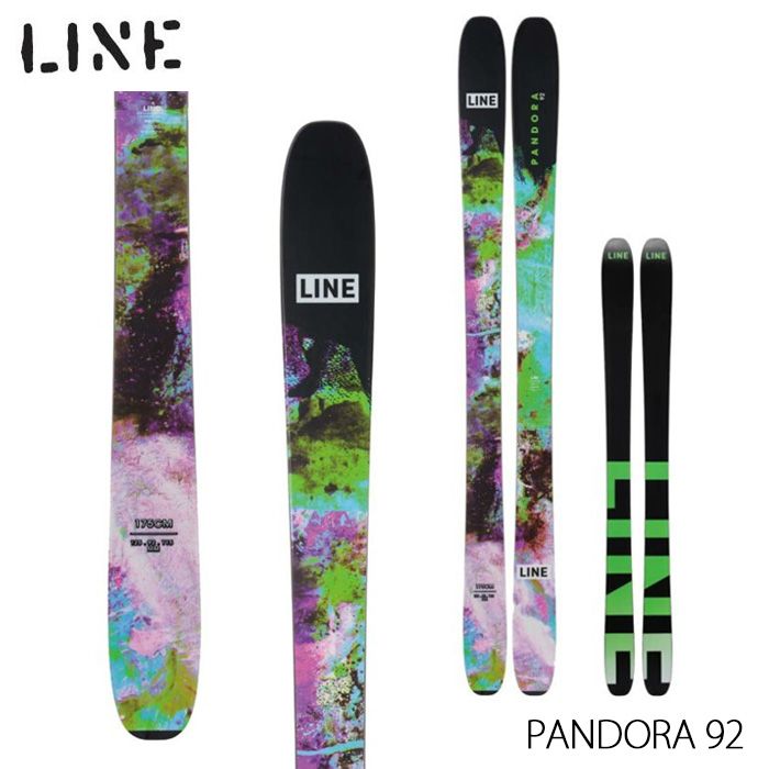 スキー板 レディース メンズ 24-25 LINE ライン PANDORA 92 パンドラ パウダー フリーライド 板のみ 日本