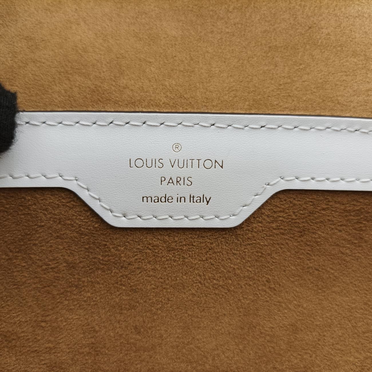 ブラウン系×ホワイトモノグラムキャンバス×カーフレザーM81485ICチップ