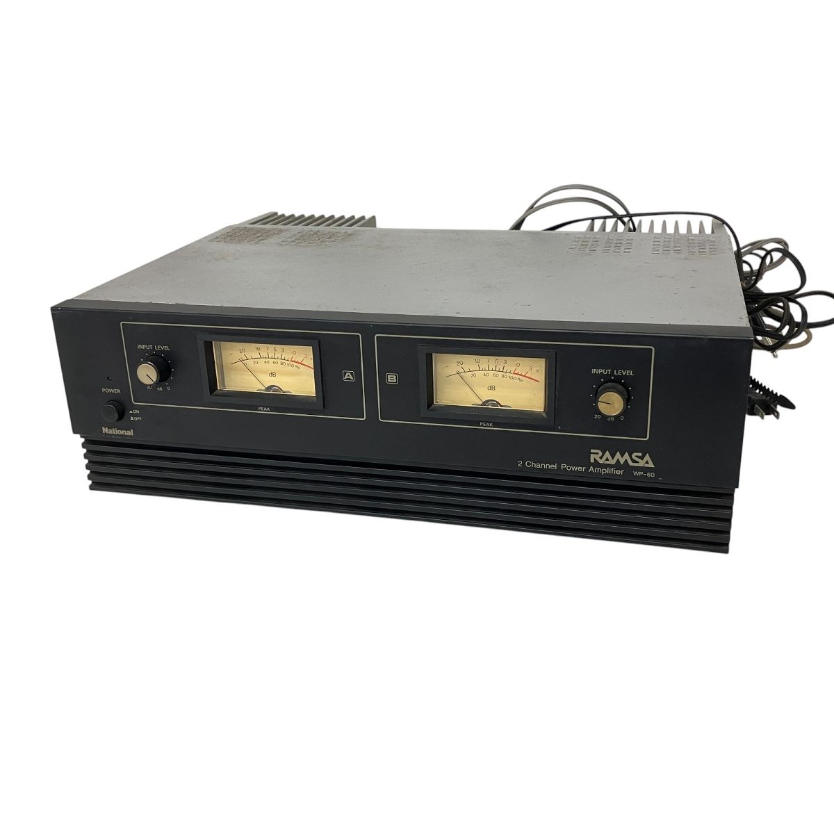 RAMSA WP-60 2チャンネルパワーアンプ National ナショナル 音響機器 オーディオ ジャンク S9906978