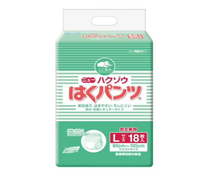 ハクゾウメディカル ニューハクゾウはくパンツ 紙オムツ L ×6袋 3180337