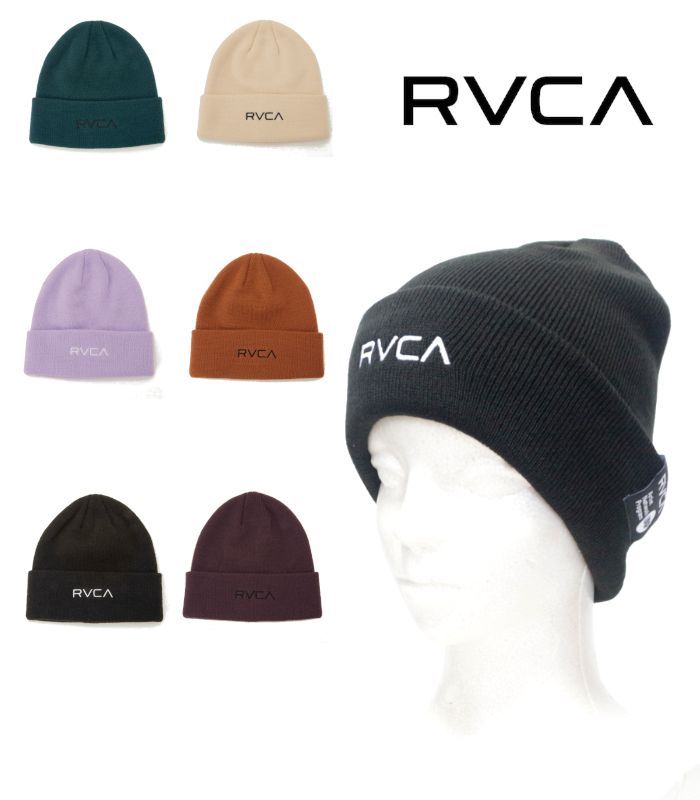 RVCA ルーカ ニット帽 ユニセックス カジュアル 秋冬 ビーニー フリーサイズ シンプル プレゼント ニットキャップ