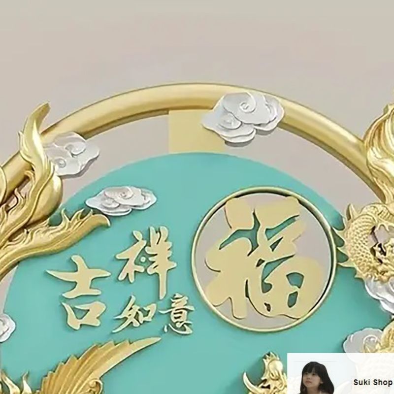 風水　龍 と鳳凰 　オブジェ 楽天市場】龍 鳳凰 置物 銅製 風水 龍と鳳凰の置物 大サイズ 最