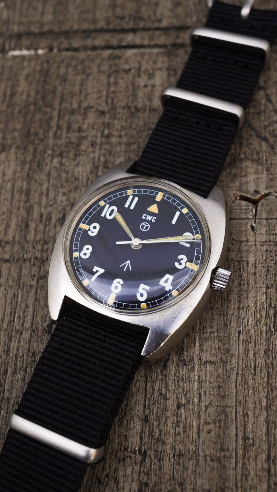 CWC]RAF英空軍用時計 カボット・ウォッチ・カンパニー G10 L文字盤 - 腕時計(アナログ)