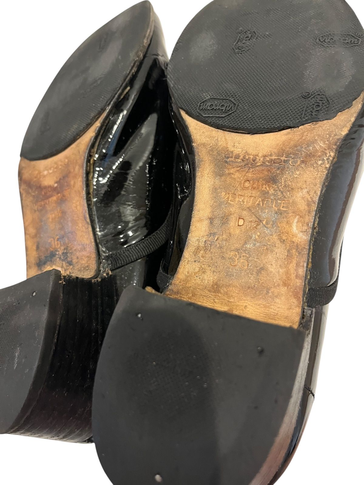 repetto レペット　エナメルシューズ　36 z1366 repetto レペット エナメルシューズ 革靴 ブラック