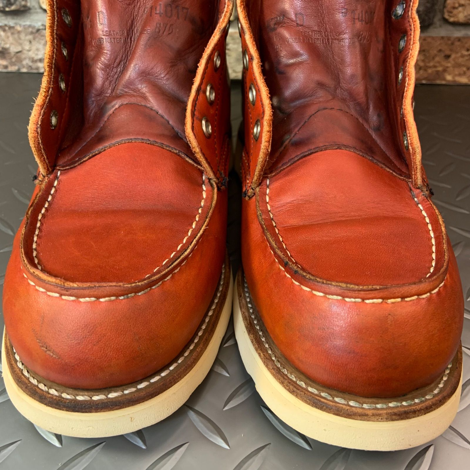 ☆REDWING 875 半円犬タグ 1995年製 US7.5D 25.5㎝ (24L5-875-75