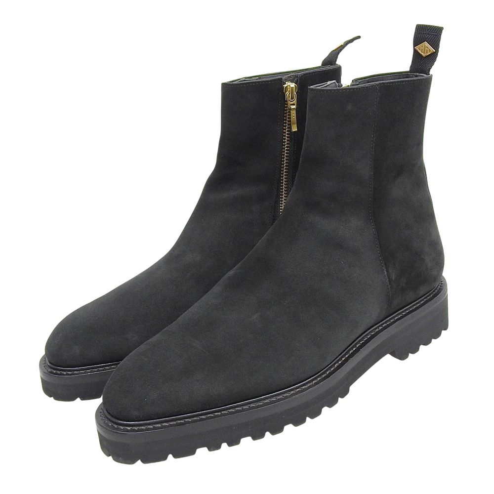 WH ダブルエイチ サイドジップ ブーツ シューズ メンズ ブラック 7