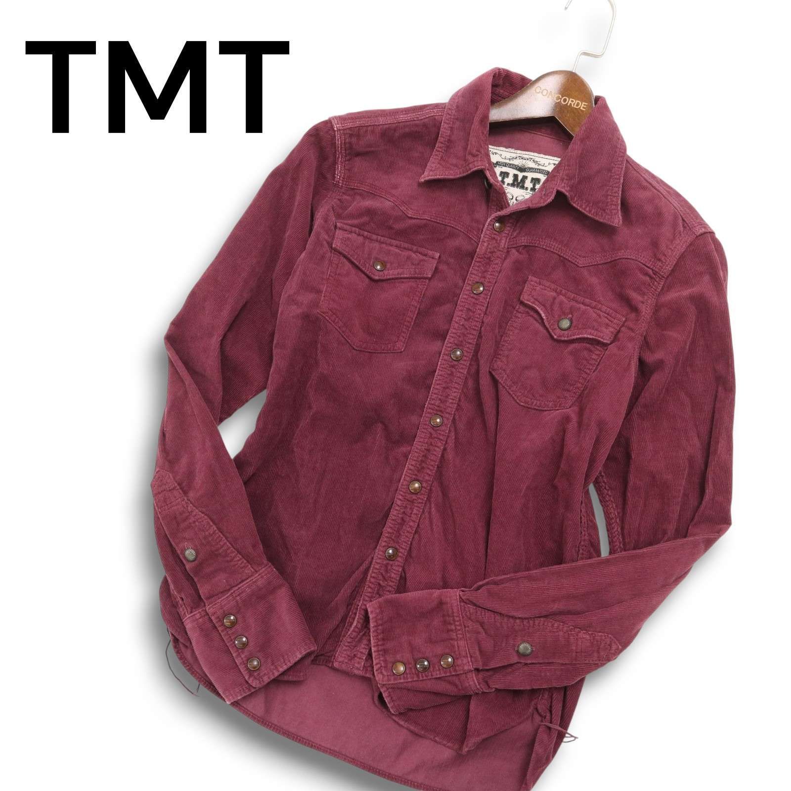 TMT Big Holiday チェック柄ネルシャツ 長袖 TMT】 Big Holiday 長袖ネルシャツ 赤黒チェック XL