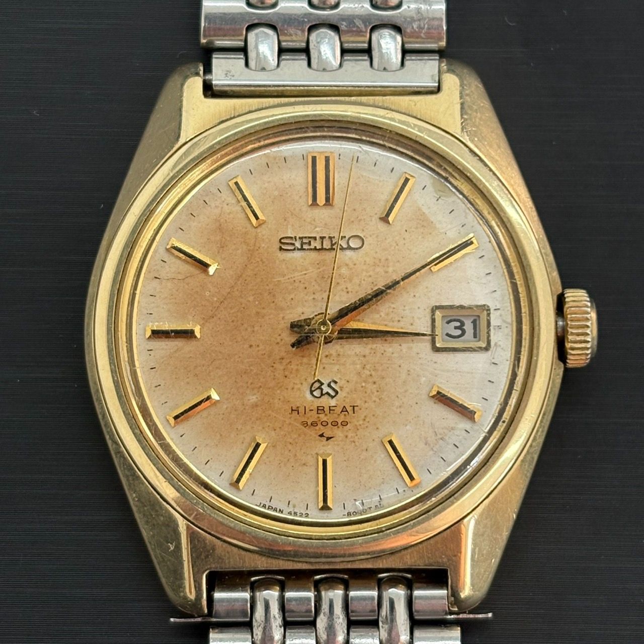 【稼働】セイコー／SEIKO／グランドセイコー／4522-8000／ハイビート／手巻き／メンズ