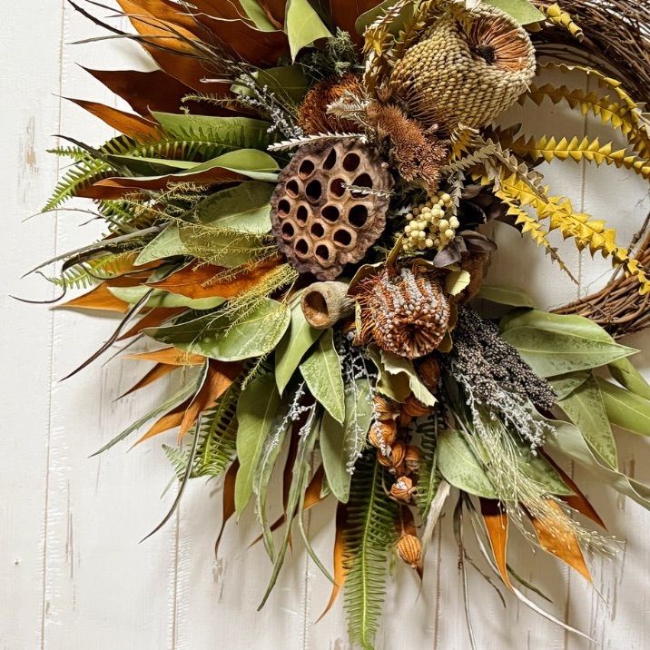 春待ち ナチュラルドライフラワーオーバルリース 母の日に 春待ち