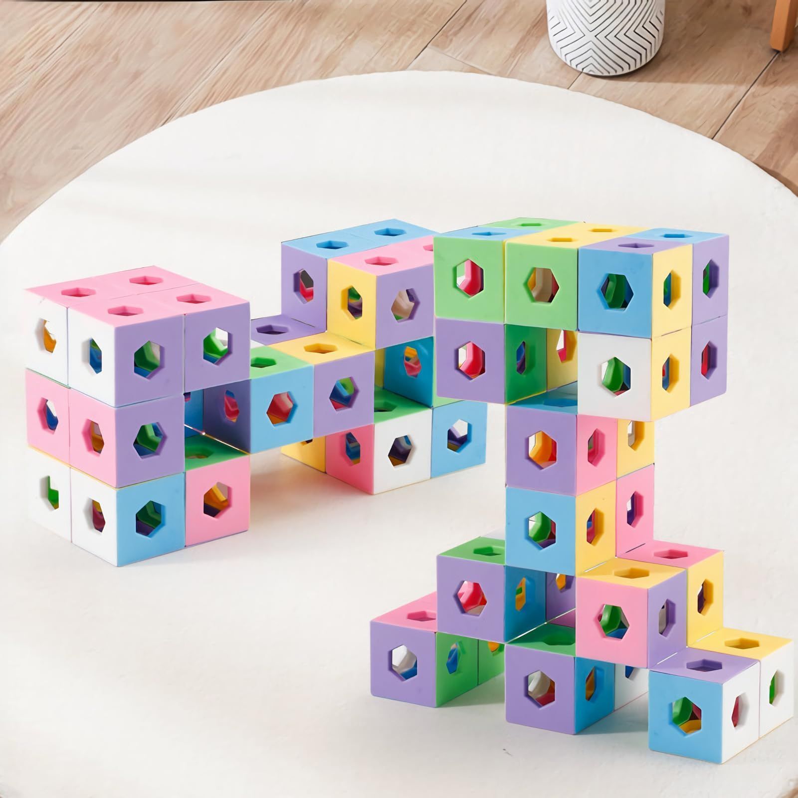 【特価商品】女の子 男の子 子供 6歳以上 想像力 観察力 大人 形状変換 144PCS 積み木 高齢者 脳トレ 立体パズル 知育玩具 プレゼント おもちゃ akinashi