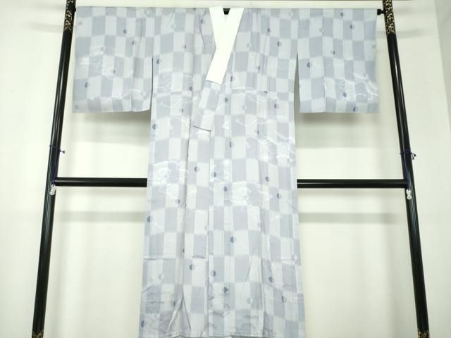 平和屋着物●上質な長襦袢 無双仕立て 雲取り檜扇貝桶地紋 正絹 ♥ DAAX4426ps