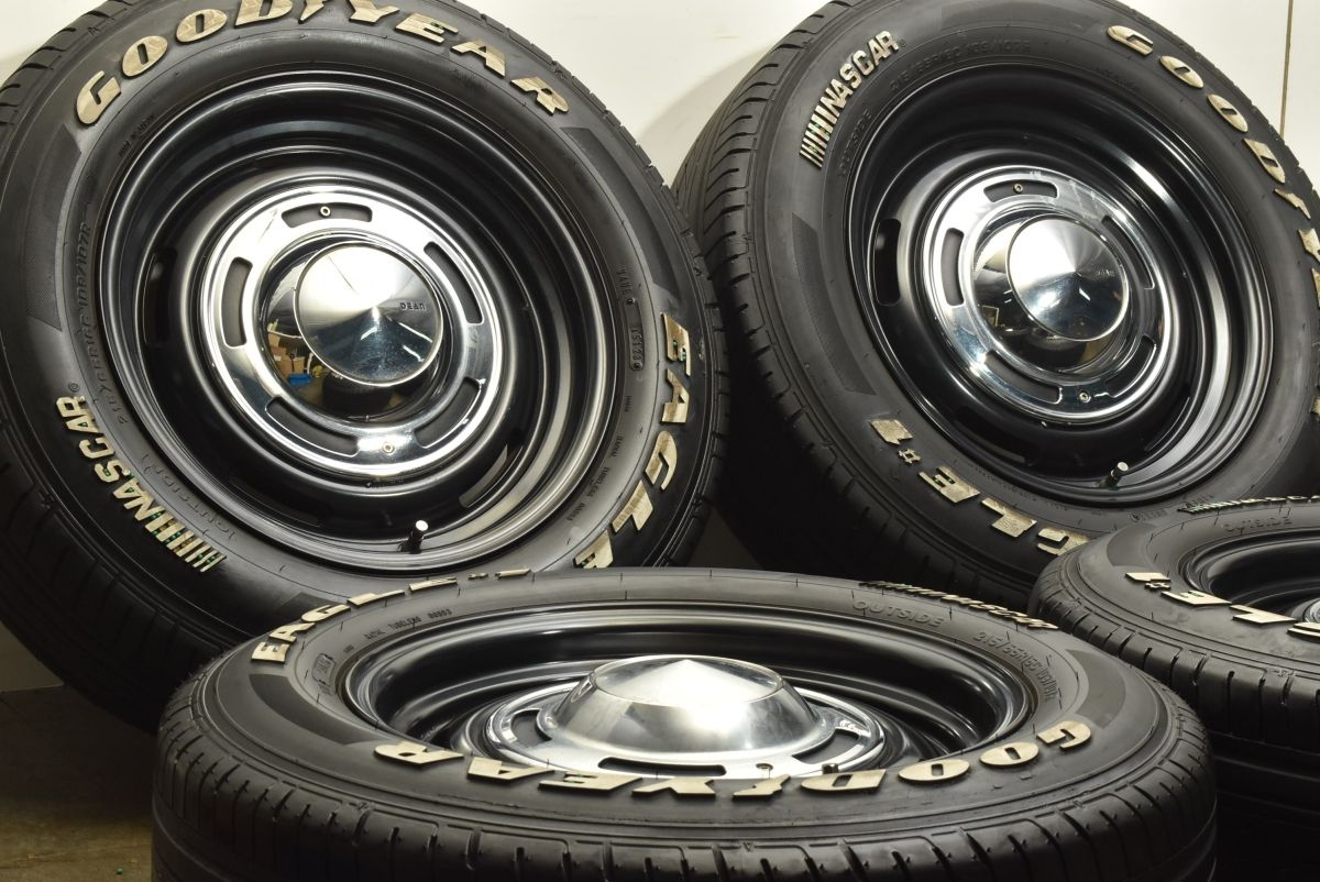 カスタム用に ディーン クロスカントリー 16in 7J 40 グッドイヤー イーグル ナスカー 215 65R16 ハイエース レジアスエース