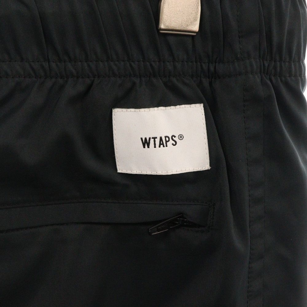 WTAPS ダブルタップス 19AW ACADEMY / TROUSERS. POLY. TAFFETA 192TQDT-PTM01 アカデミー トラウザーズ トラックパンツ ブラック WTAPS (ダブルタップス) 19AW ACADEMY / TROUSERS. POLY. TAFFETA