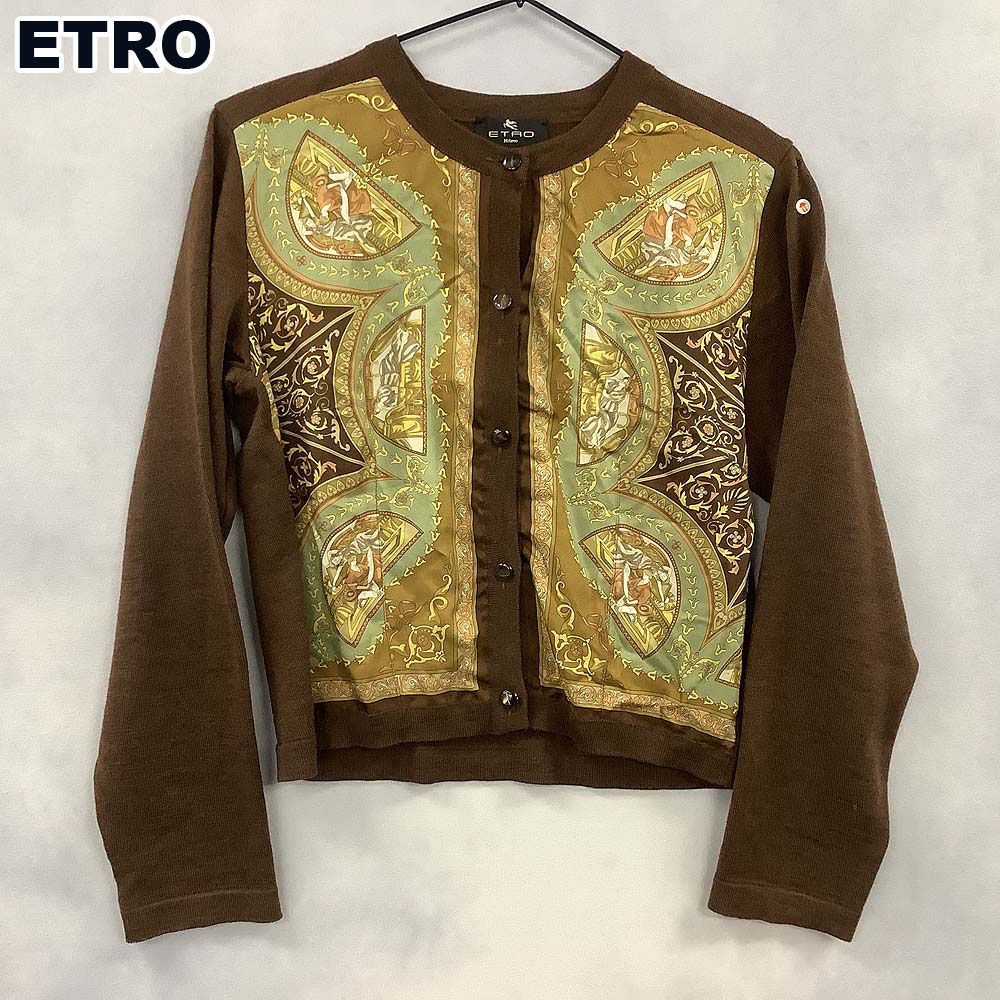エトロ　カーディガン　38 ETRO エトロ カーディガン - メルカリ