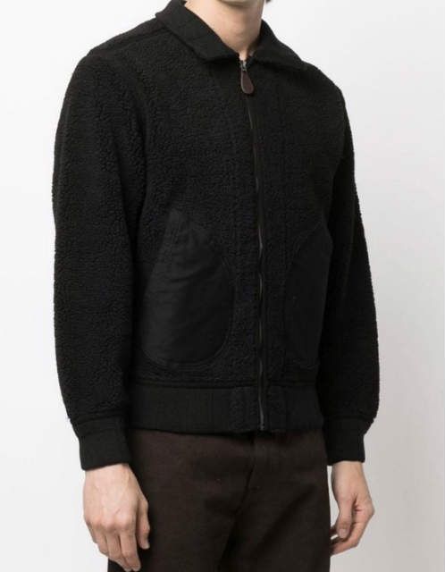 RRL ダブルアールエル フリース ボア ジップアップ アウター S