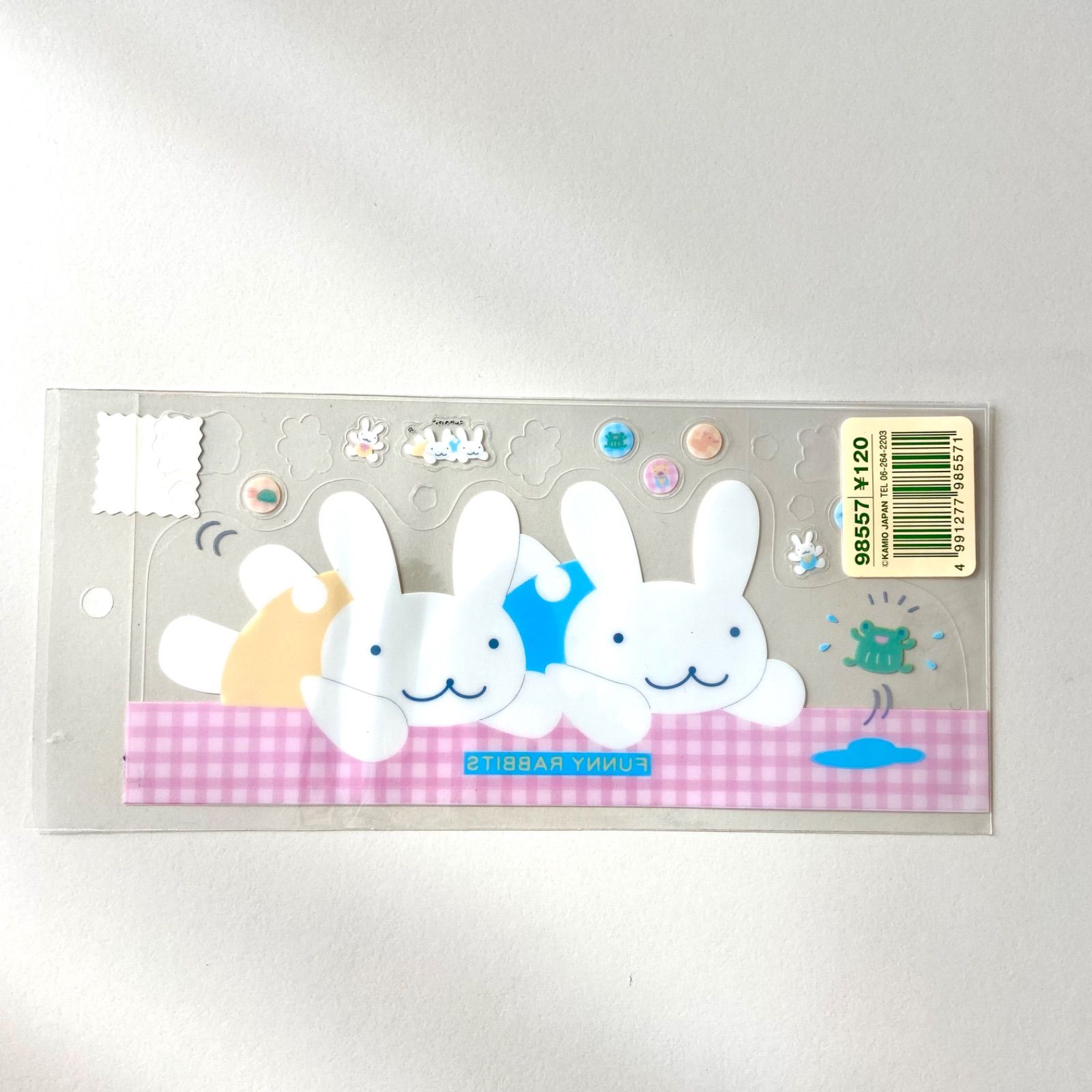 レア　希少　平成レトロ　シール　うさちゃんアイス ファニーラビッツ シール ステッカー 封筒 セット 平成レトロ
