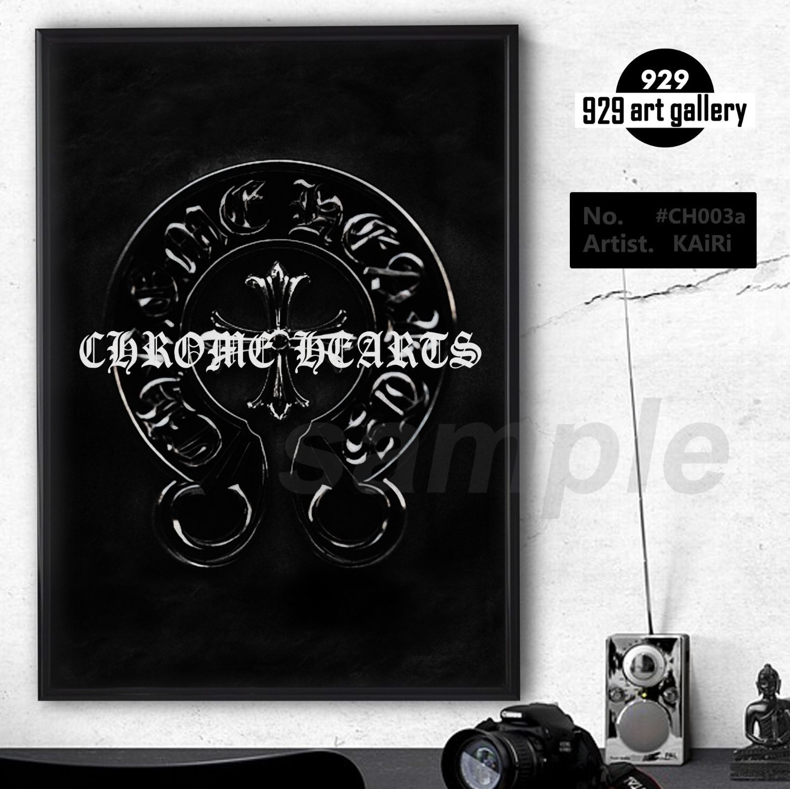 type A 1額装済オマージュアートインテリアポスター. CH 30 クロムハーツ