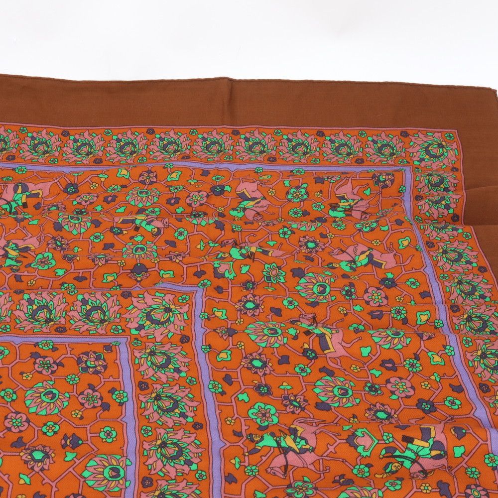 HERMES　カレジュアン 140　TABRIZ タブリーズ　カシミヤ HERMES カレジュアン 140 TABRIZ タブリーズ カシミヤ - メルカリ