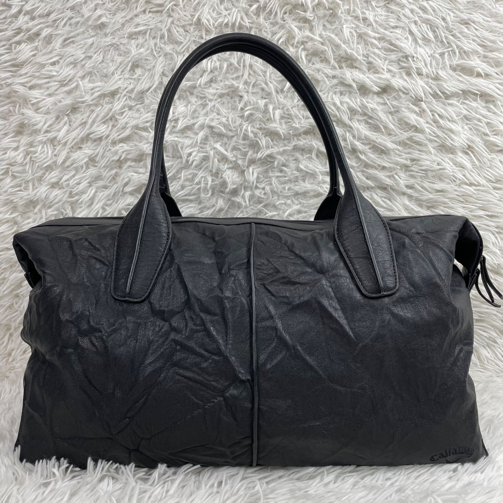 Callaway キャロウェイ トートバッグ ゴルフバッグ 合皮 ボストンバッグ 肩掛け フェイクレザー大容量 旅行