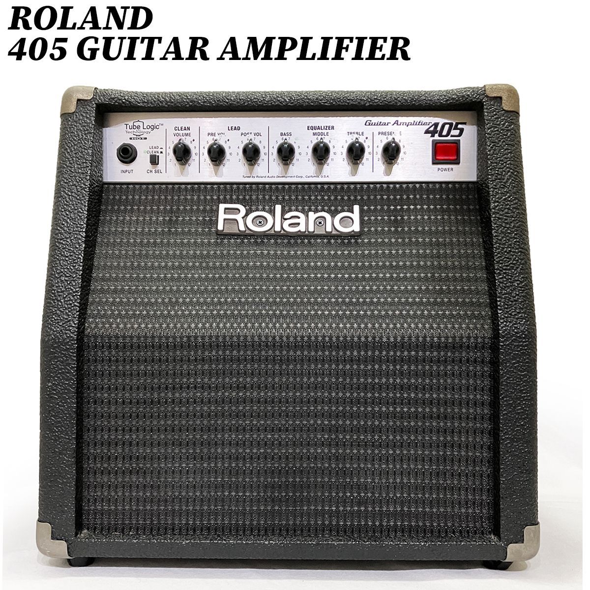 クーポン ギター アンプ 楽器 機材 ローランド ４０５ ギターアンプ ROLAND 405 GUITAR AMPLIFIER 正規品 完動品 動作 ブランド 匿名配送