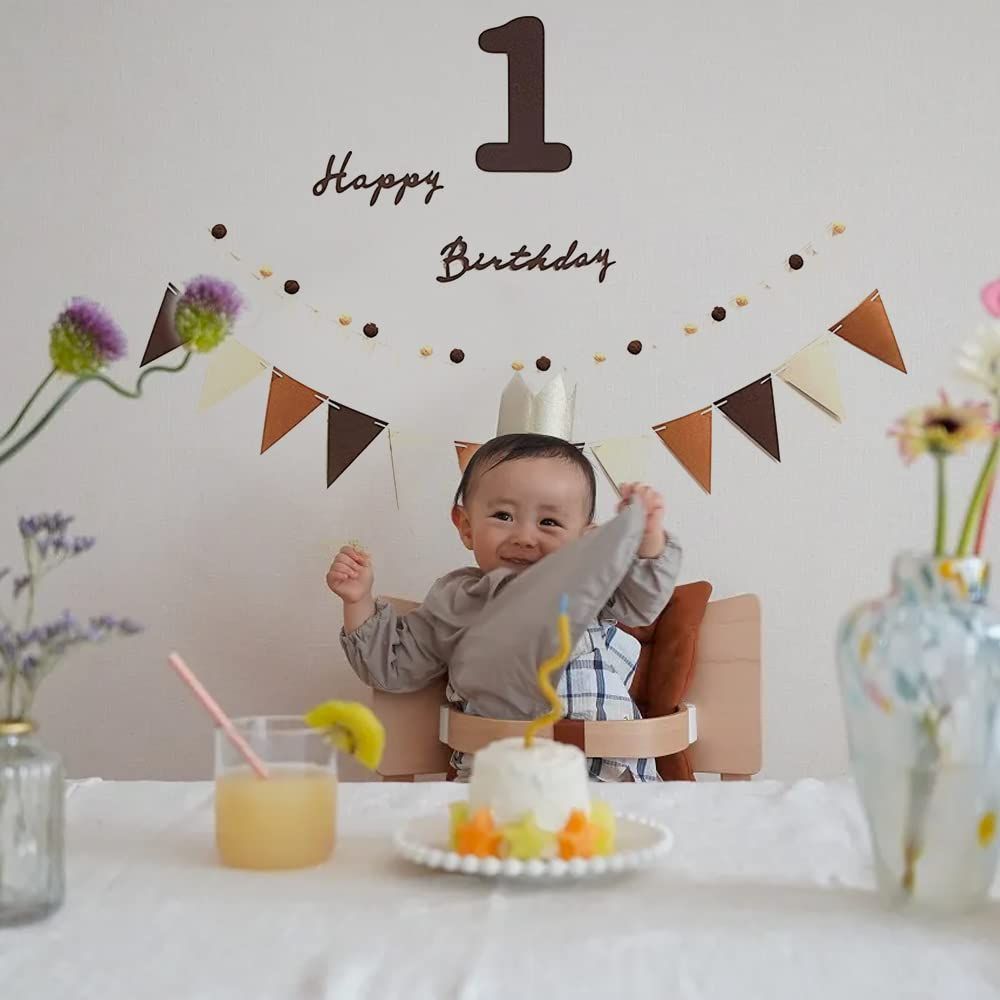 1歳 誕生日 飾り 可愛いシンプル 誕生日 飾り付け セット Uchi 女の子