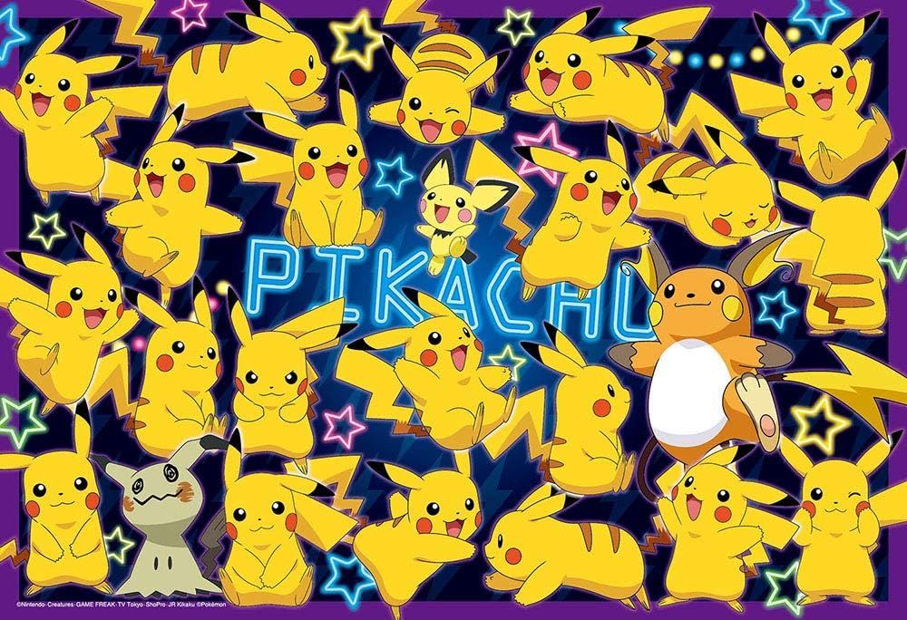 【新品】80ピースジグソーパズル ピカチュウがいっぱい！ラージピース 26×38cm 
