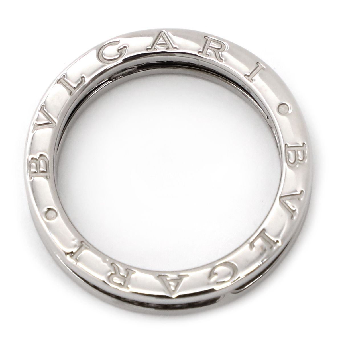 BVLGARI ビーゼロワン　リング　750WG K18WG 12号 美品】ブルガリ B-zero1 ビー・ゼロワン リング K18WG 12号