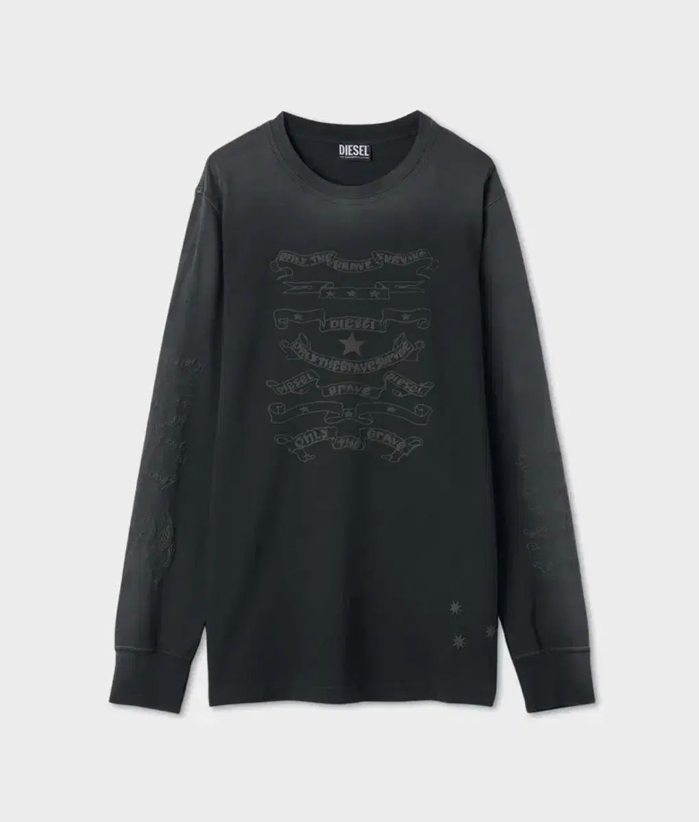 DIESEL ディーゼル T ちょうど プリント Tシャツ 長袖 ロングスリーブ