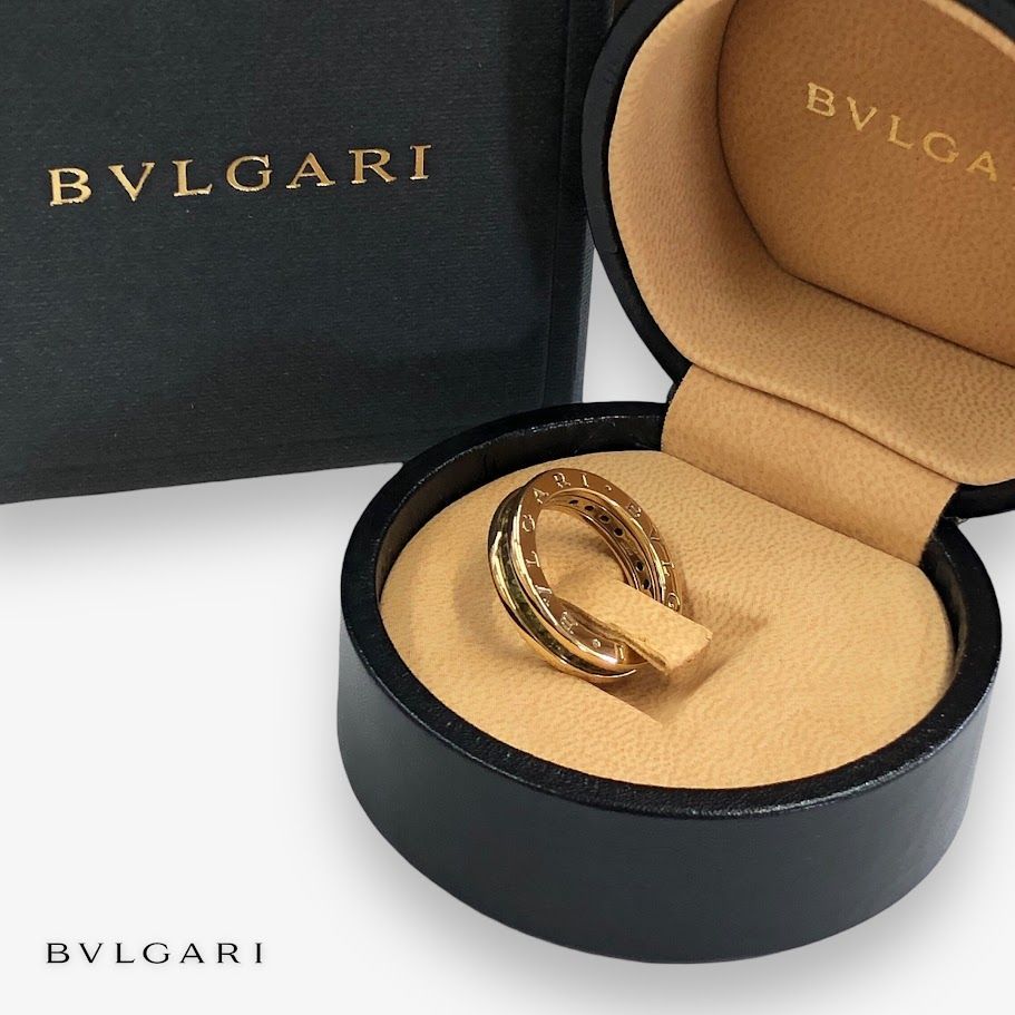 未使用級 BVLGARI ブルガリ K18YG ペリドット B-zero1 ビーゼロワン リング 指輪 8.6g #52【鑑定済み】