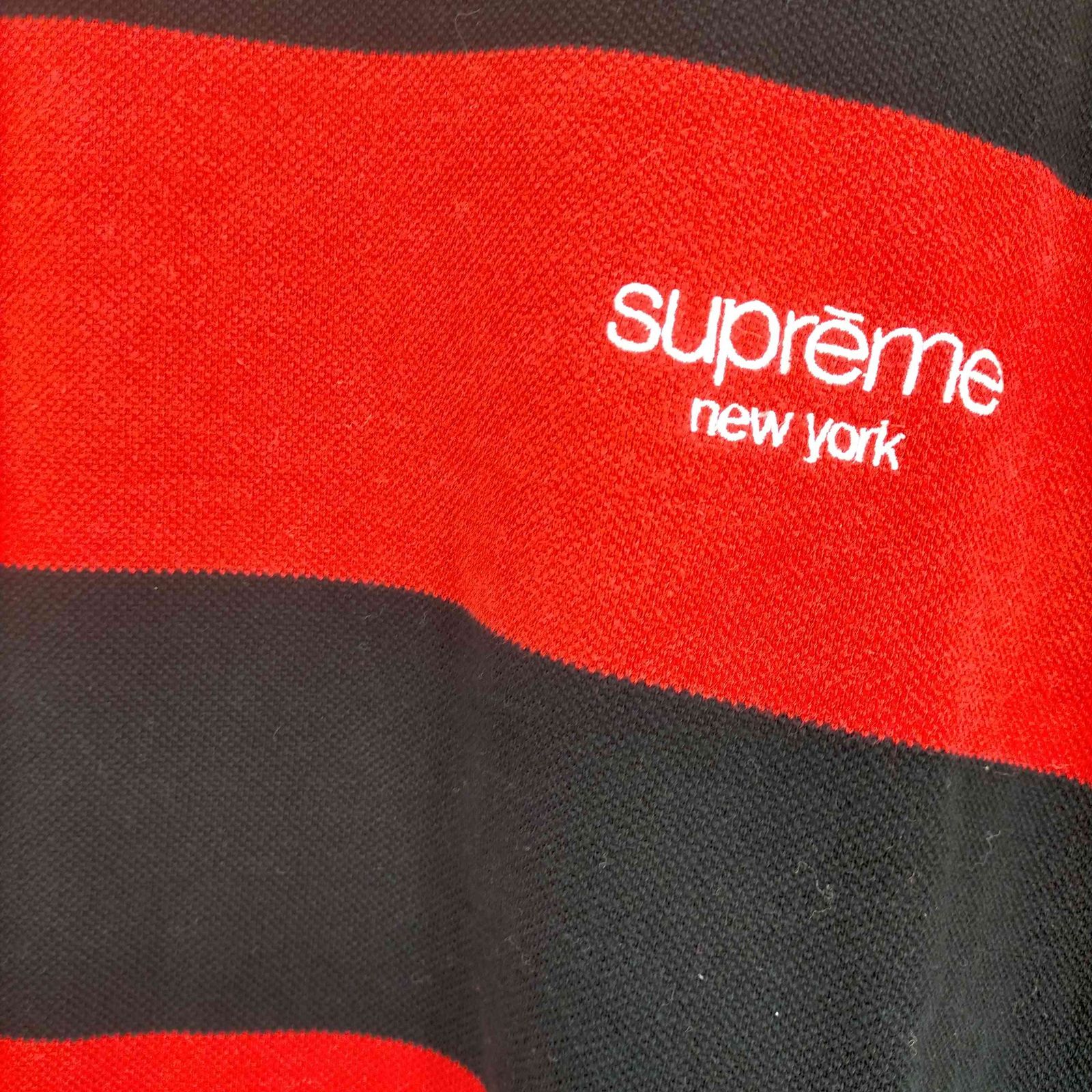 シュプリーム Supreme 16SS Striped Pique Crewneck クルーネック 