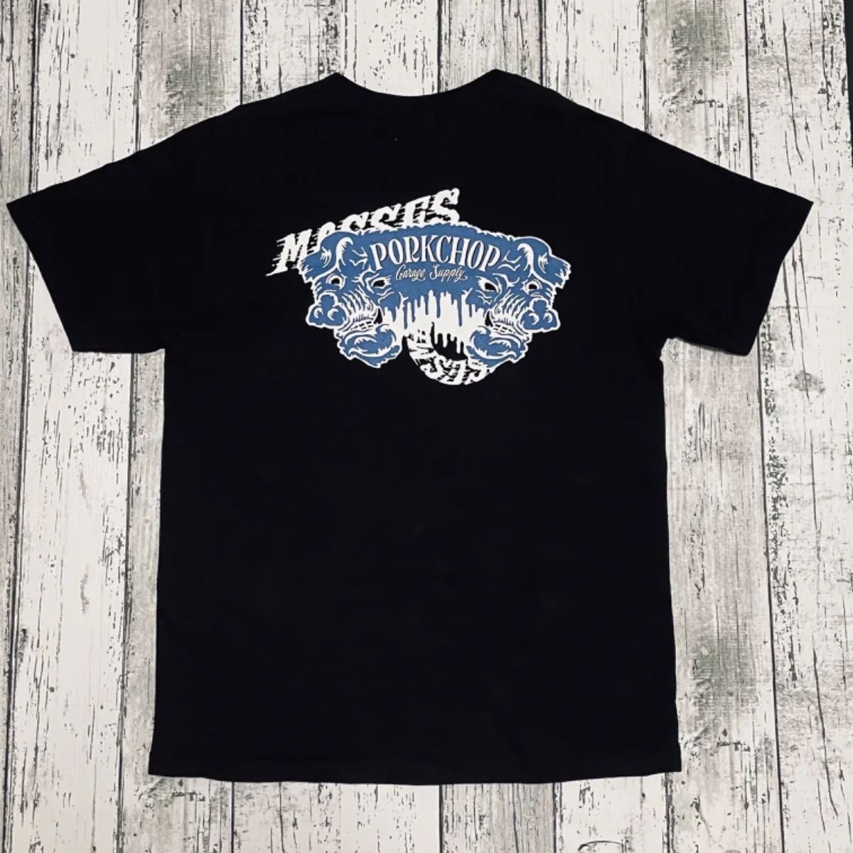 ポークチョップ ロンT ブルー XLサイズ チャレンジャー マシス