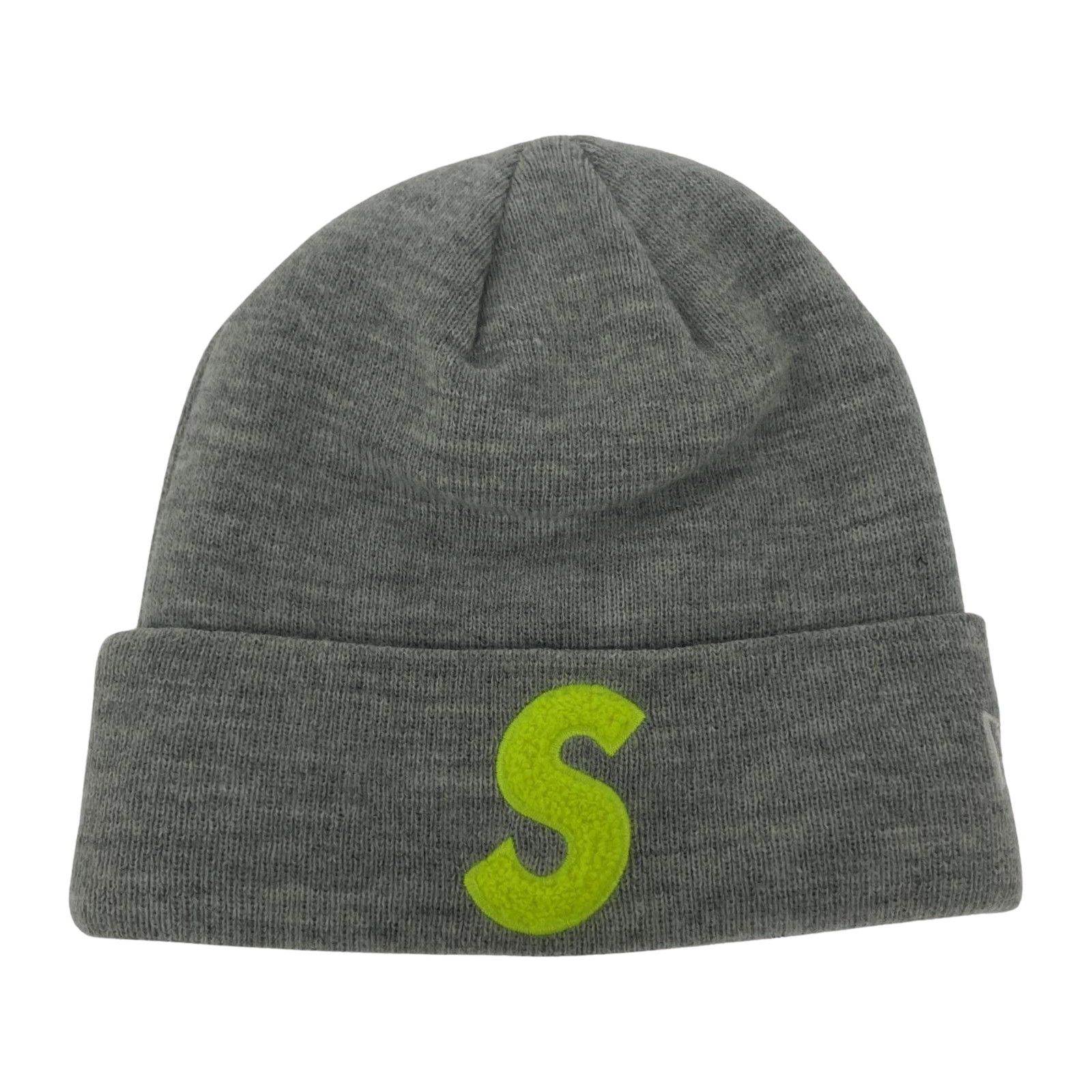 Supreme×NEW ERA ニットキャップ グレー