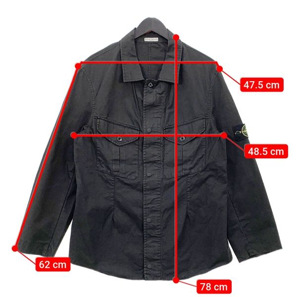 【レア】Stone  ミリタリーシャツジャケット　L Stone Island ストーンアイランド David-TC ガーメントダイ M-65