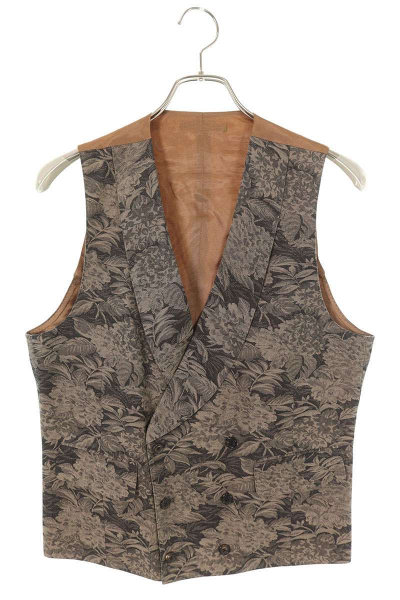 ガブリエレパジーニ EG80601 リーフ総柄ジレ メンズ 46