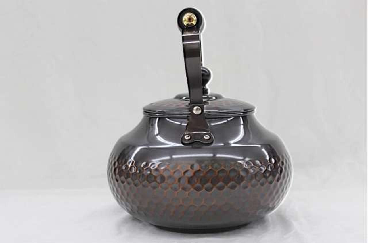 新光金属株式会社 赤銅仕上げ 鎚目湯沸し2L Shinko Metals Co. Ltd. Red Copper Finish Hammered Kettle 2L