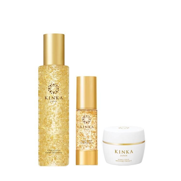 金華ゴールドナノローション　クリーム　ソープセット 金華ゴールドナノローション クリーム ソープセット 箔一 金華