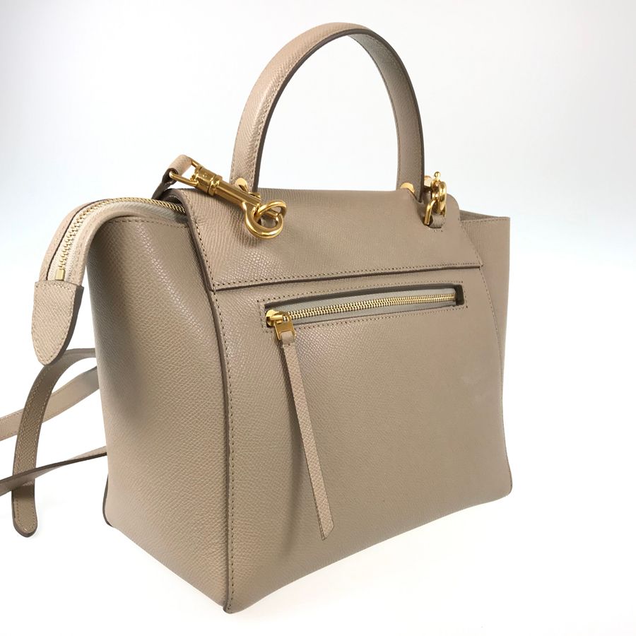 セリーヌ CELINE ベルトバッグ マイクロ 189153ZVA 2WAYショルダー レザー ハンドバッグ rkd【中古】