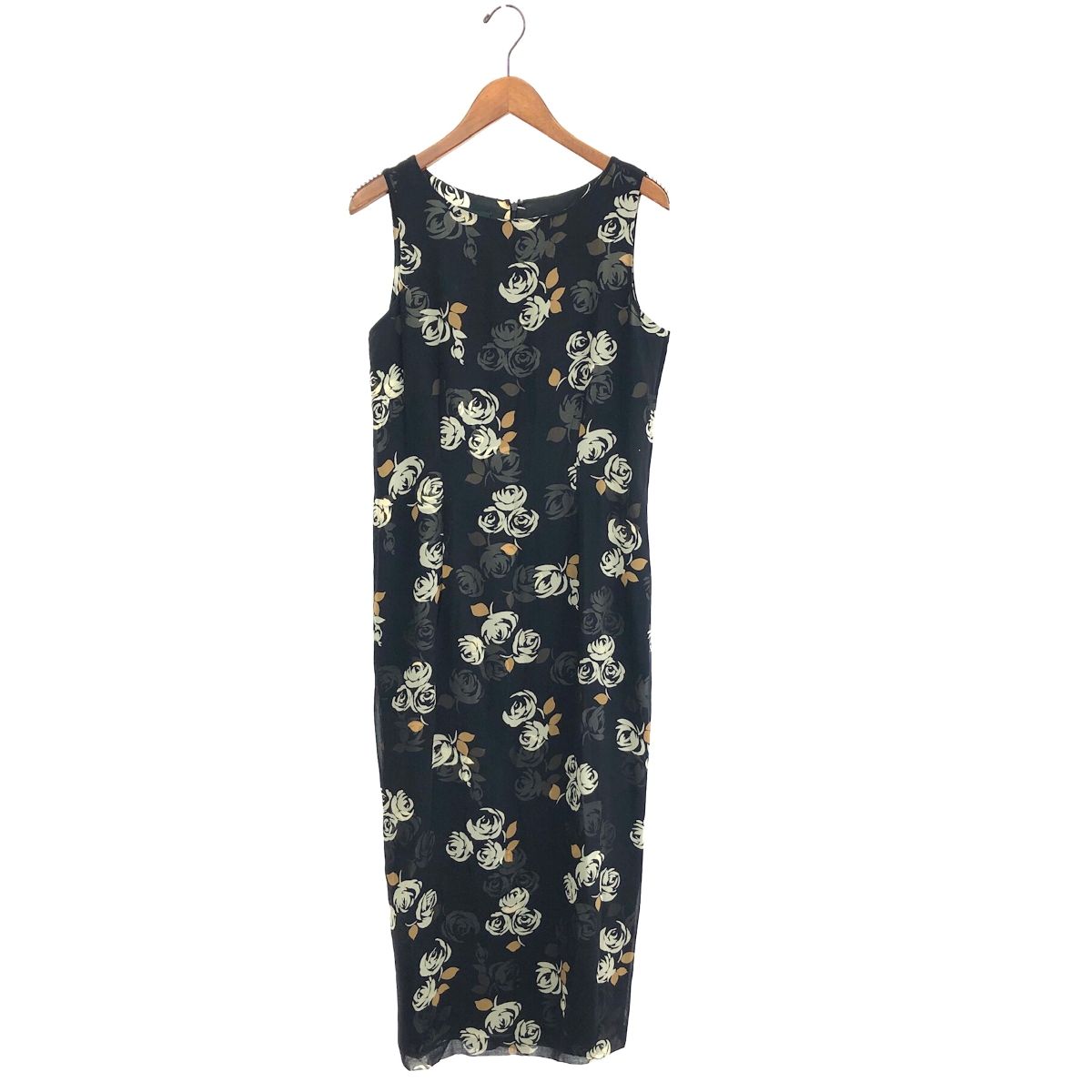 LAURA ASHLEY ローラアシュレイ シルク100% ノースリーブ ワンピース 