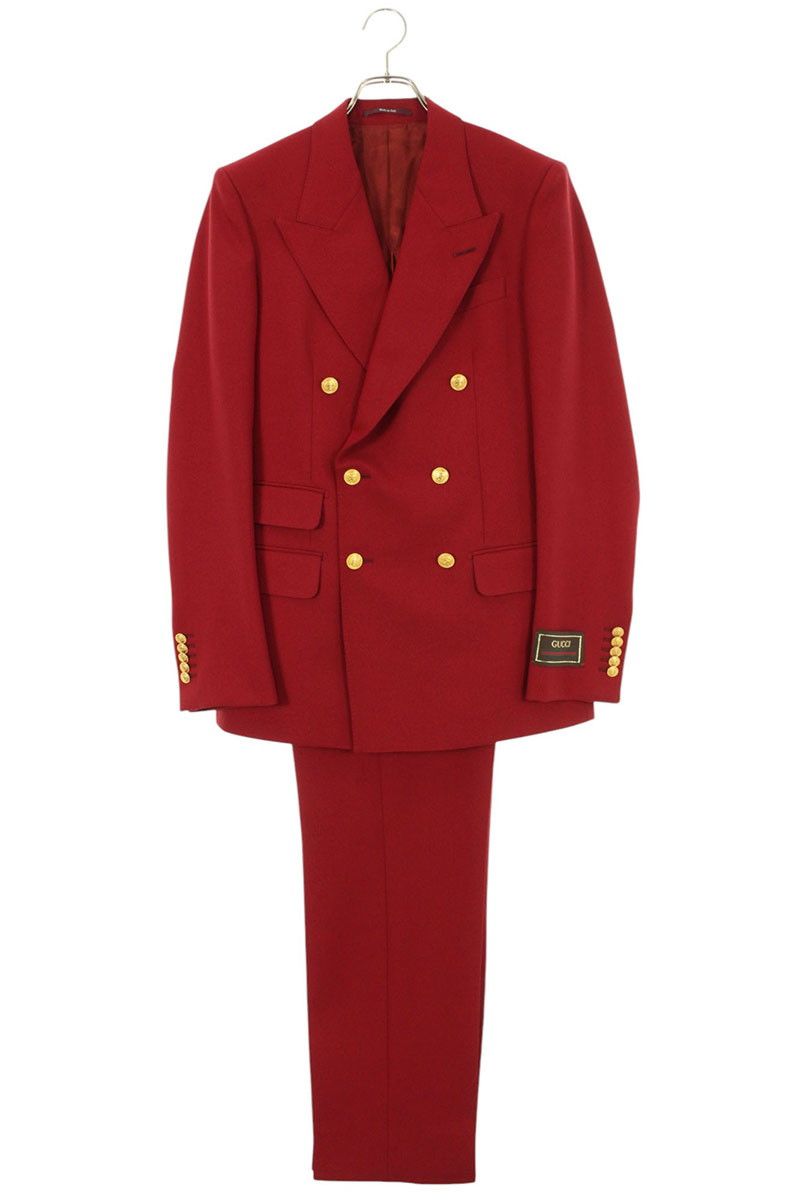 グッチ 730935 Z798C ロゴ金ボタン装飾セットアップ メンズ 44