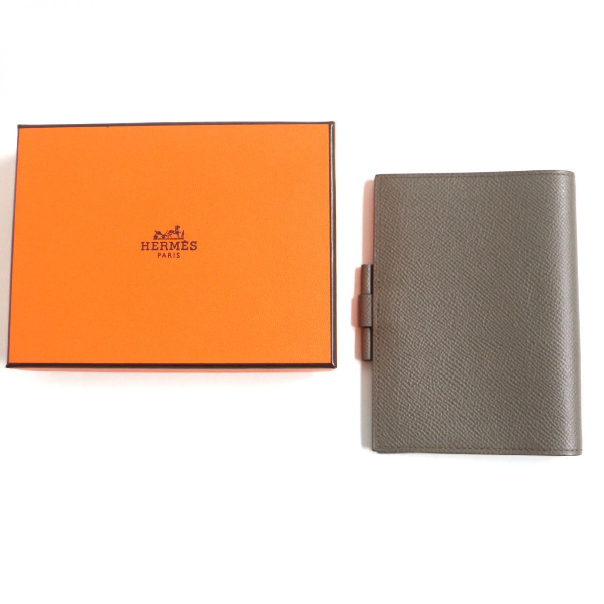 極美品▽HERMES エルメス アジェンダPM ヴォーエプソン レザーノート